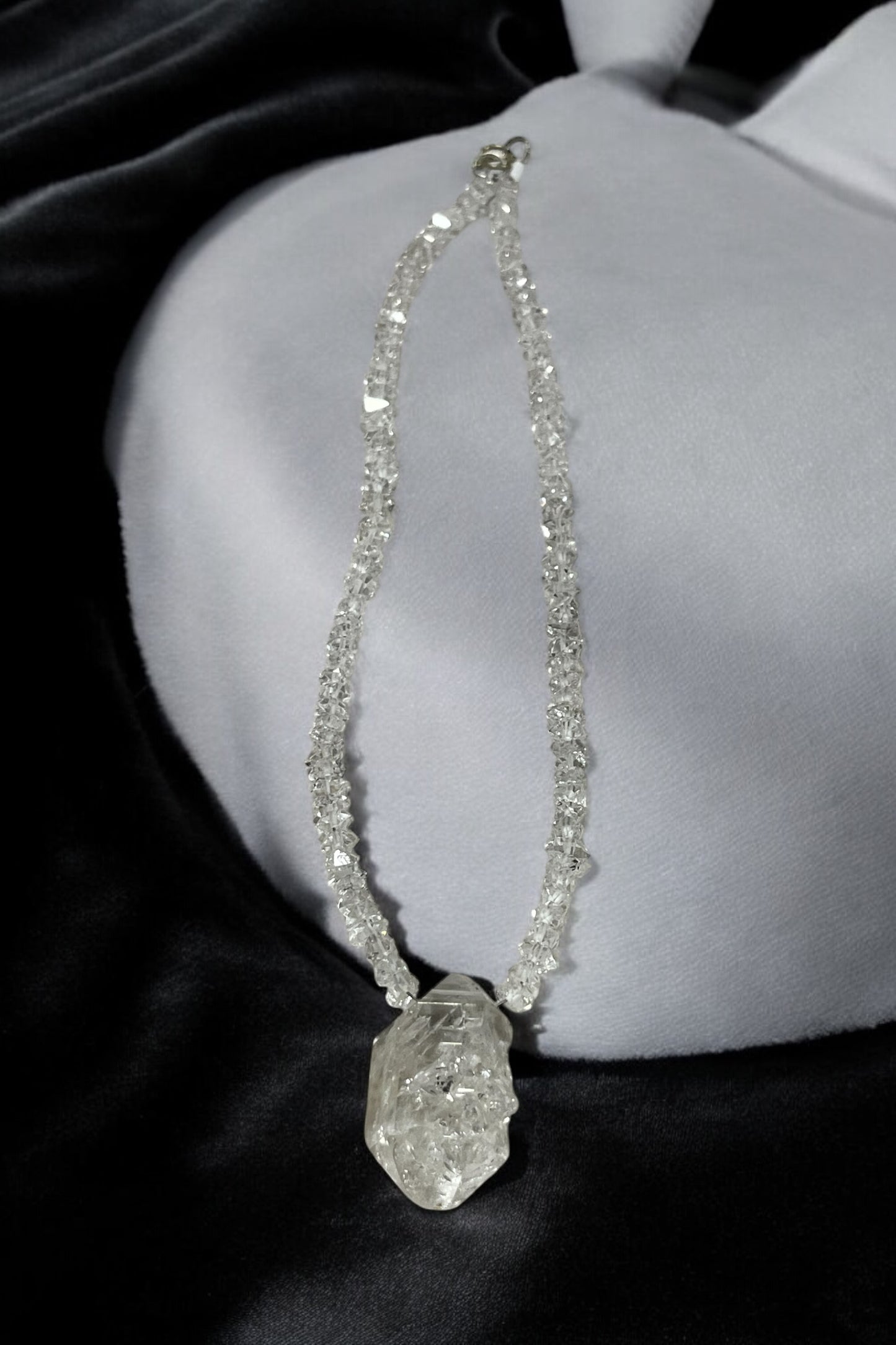 Collar Diamante Hérkimer pieza única