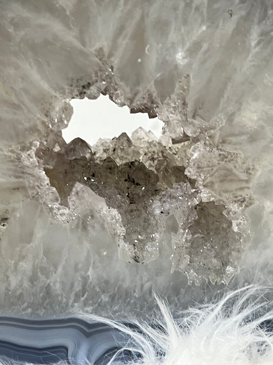 Ágata natural pulida con cuarzo Vega Luna Dream Vega Luna Dream FORMAS PULIDAS