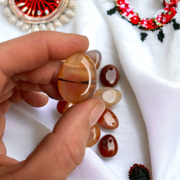 Colgante perita cornalina