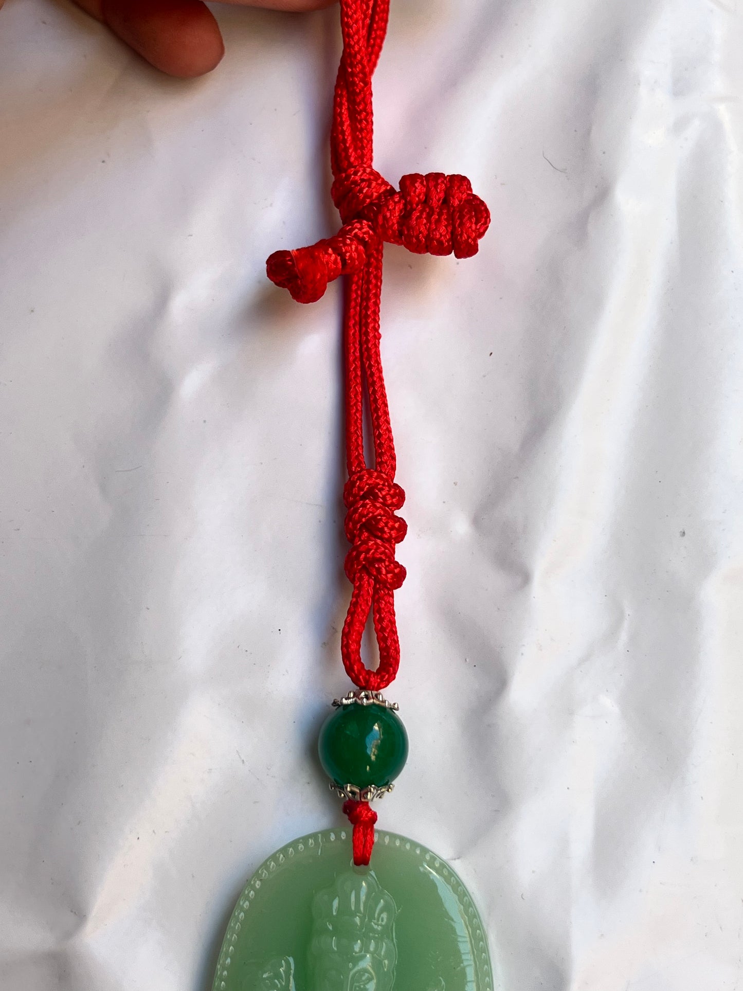 Colgante feng shui de Jade Diosa Kuan Yin