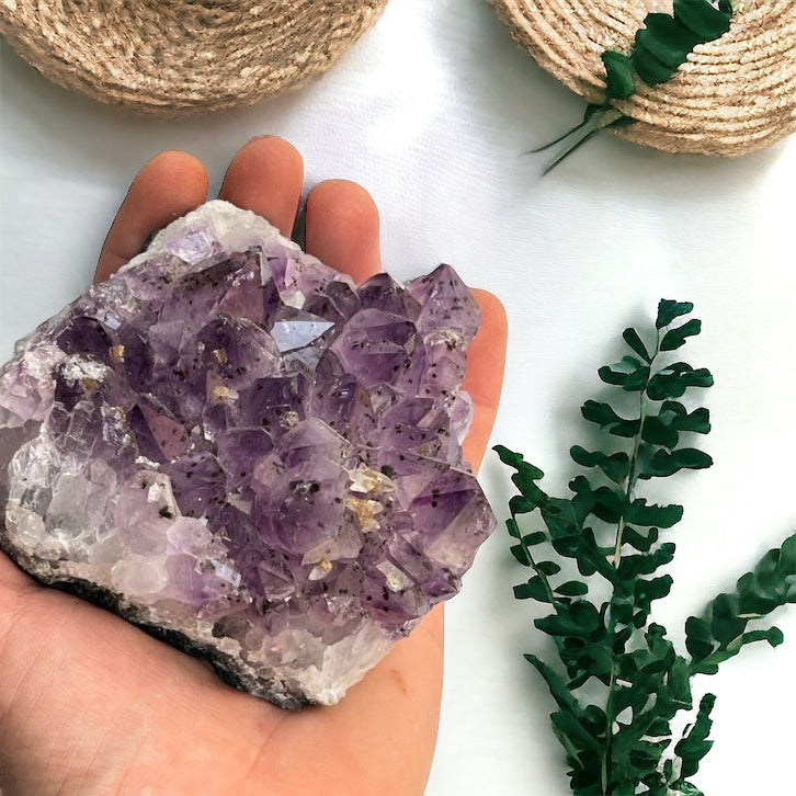 Drusa de amatista color intenso