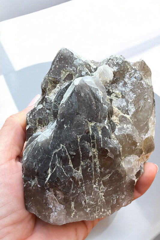 Semi punta Cuarzo ahumado catedral de SILS (colección privada)