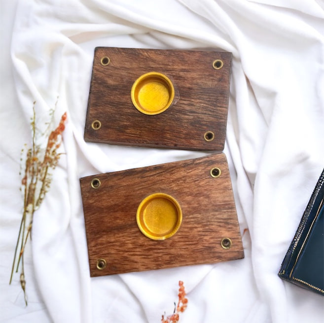 Porta incienso de madera