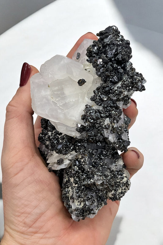 Blenda con calcita pieza de colección