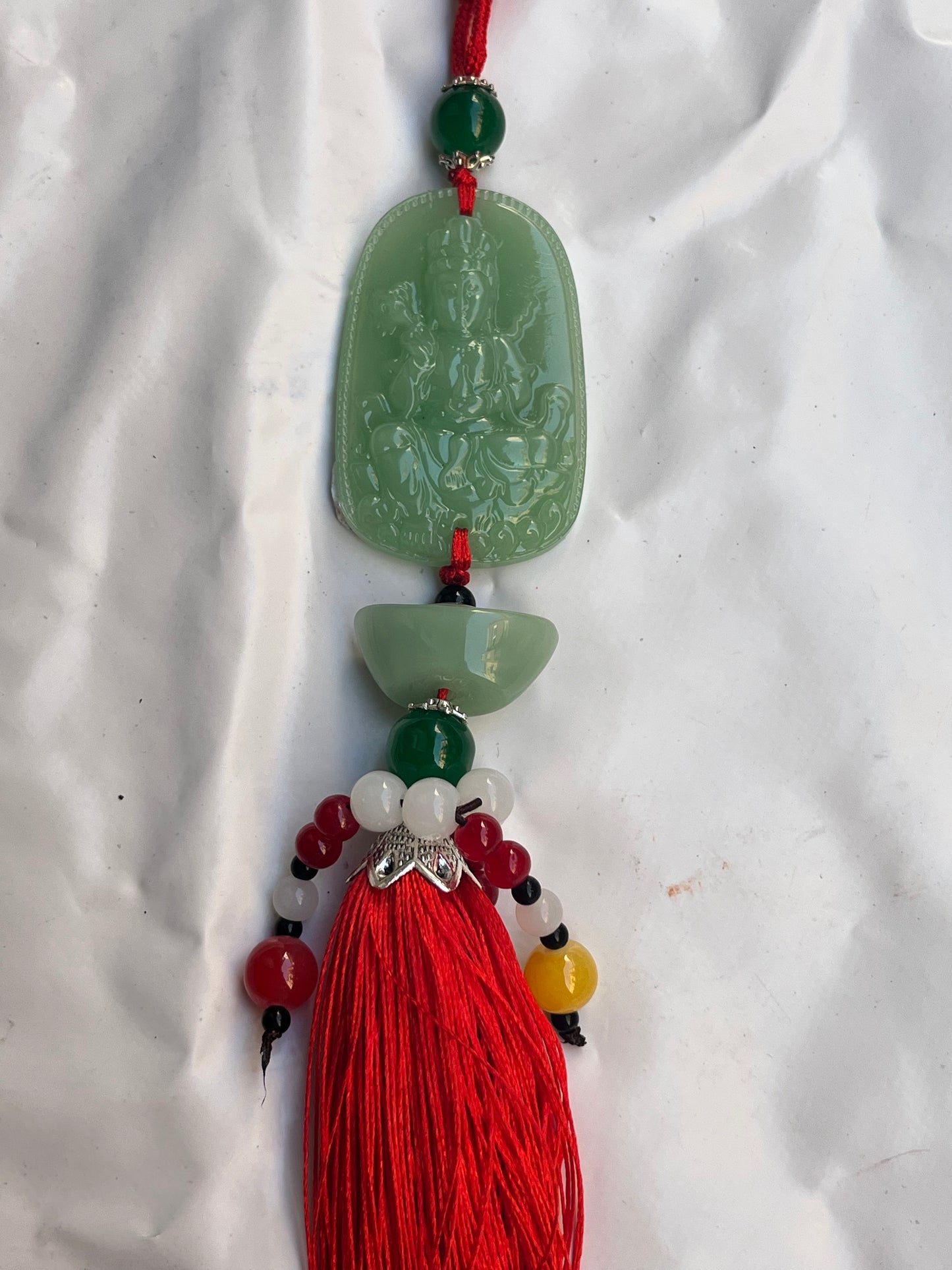 Colgante feng shui de Jade Diosa Kuan Yin