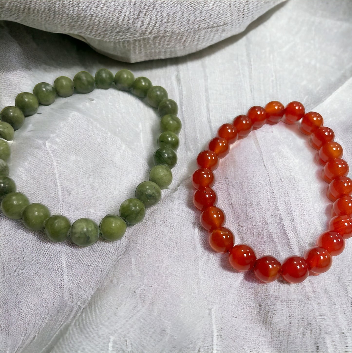 Dúo cornalina y Jade (enfoque, ,creatividad, fortuna y autoestima) Vega Luna Dream Vega Luna Dream PULSERA MINERAL