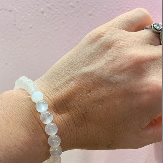 Pulsera bolita de Selenita