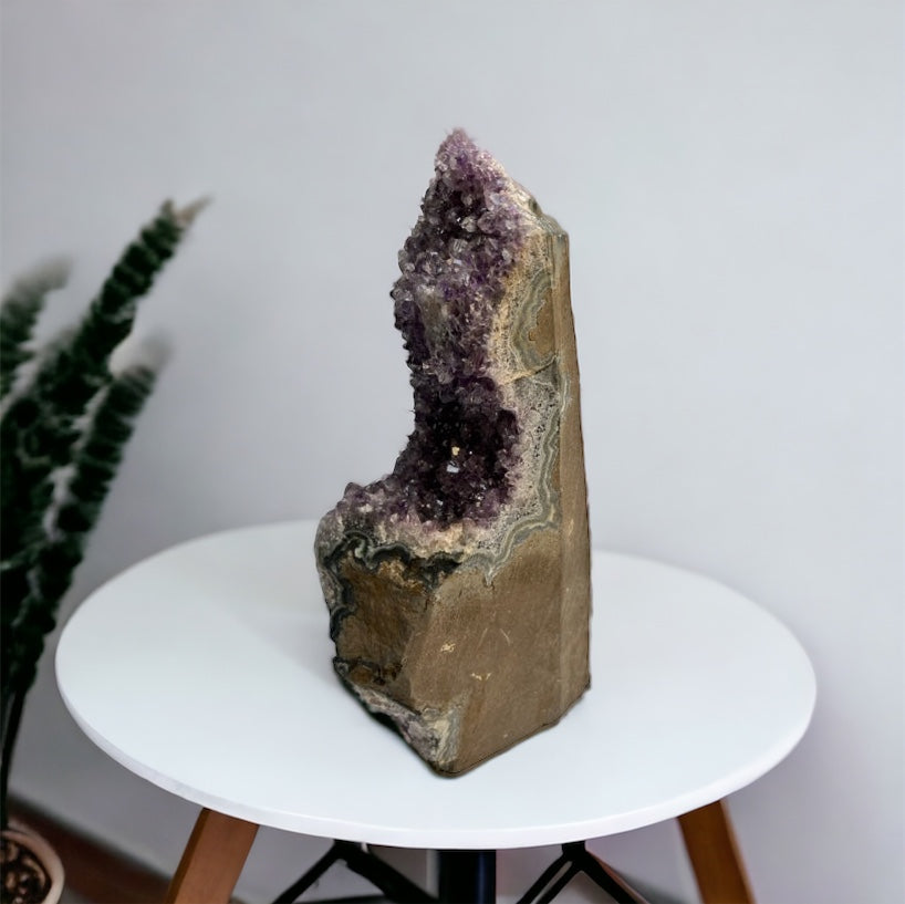 Drusa de amatista con base 4k