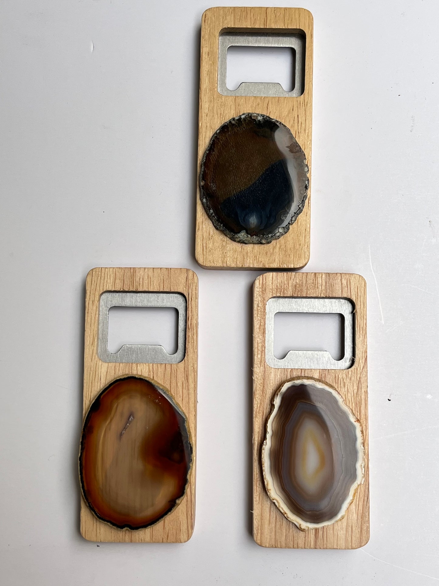 Abre botellas de Placas de ágata natural y teñida