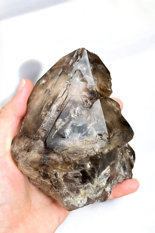 Cuarzo Elestial ahumado