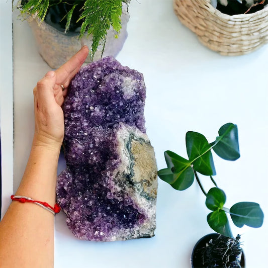 Drusa de amatista con base 4k