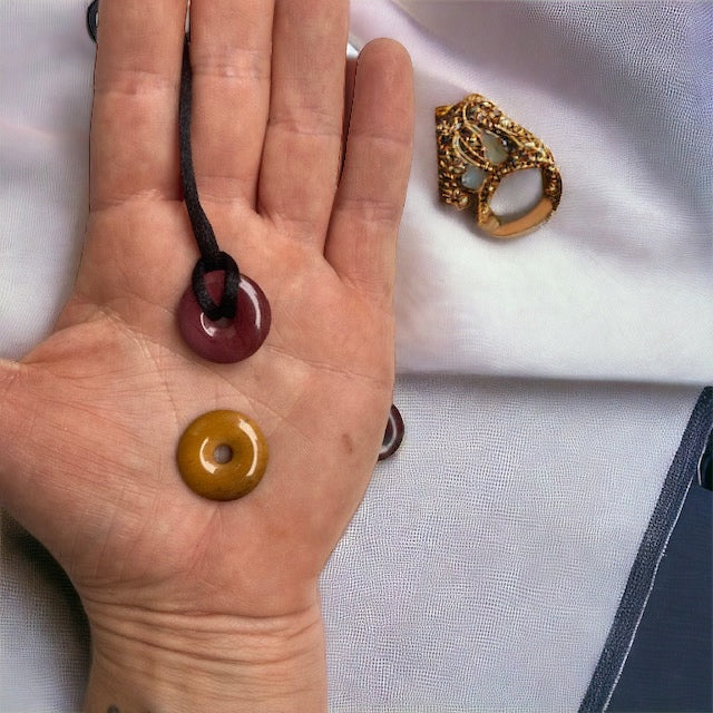 Colgante donut de Jaspe Mokaíta Vega Luna Dream Vega Luna Dream COLGANTE