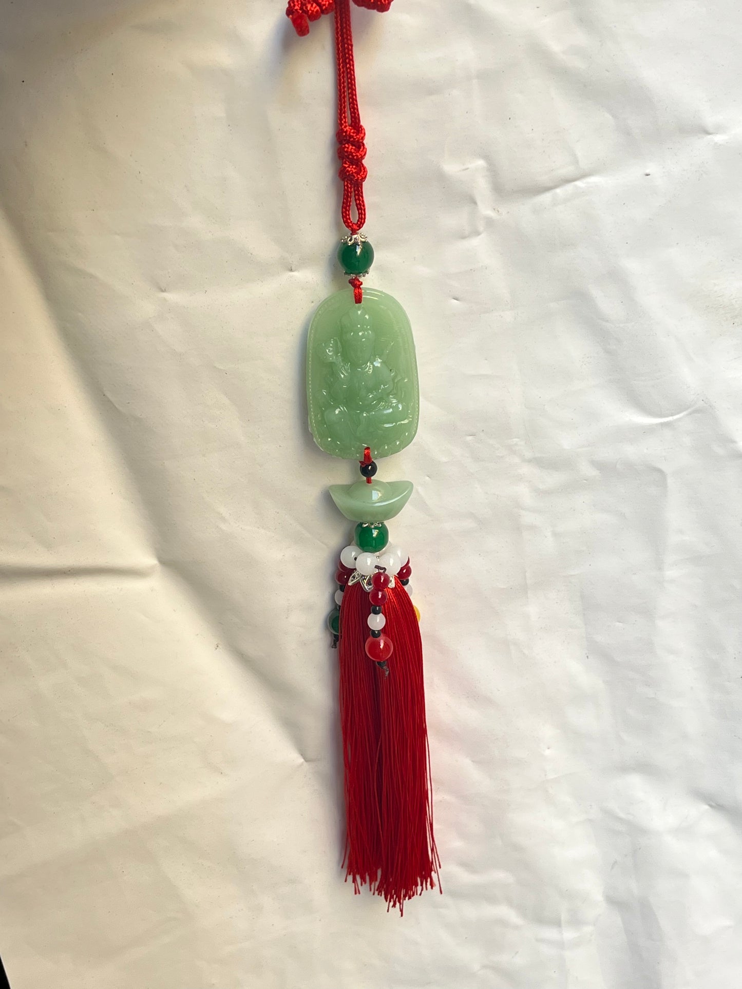 Colgante feng shui de Jade Diosa Kuan Yin