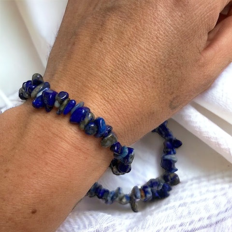 Pulsera chip de Lapislázuli