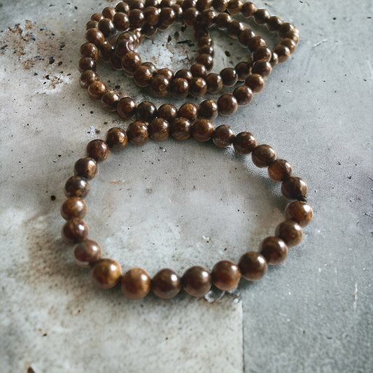 Pulsera bolita de broncita 6mm Vega Luna Dream Vega Luna Dream Pulseras