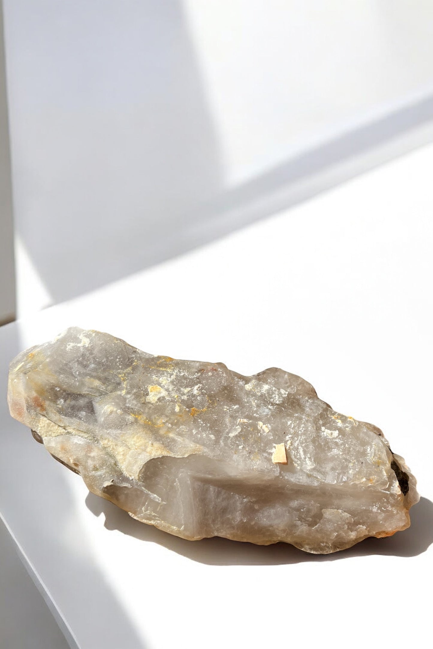 Amatista y cuarzo ahumado catedral punta biterminada colección privada de Sils.