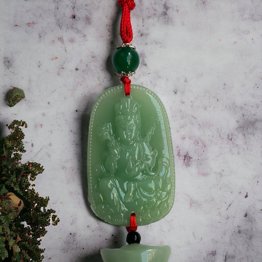 Colgante feng shui de Jade Diosa Kuan Yin Vega Luna Dream Vega Luna Dream Figura jade