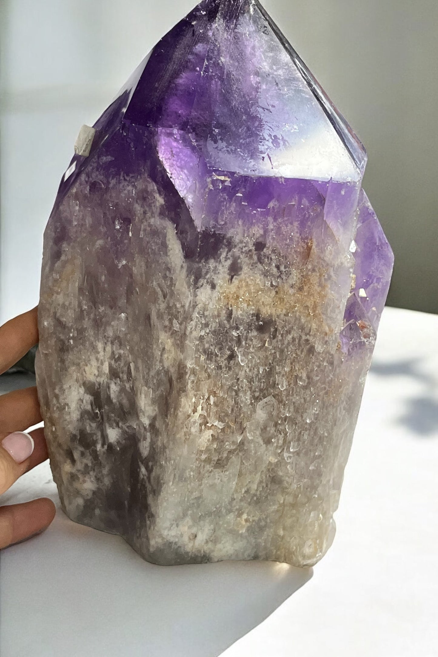 Punta de amatista gigante