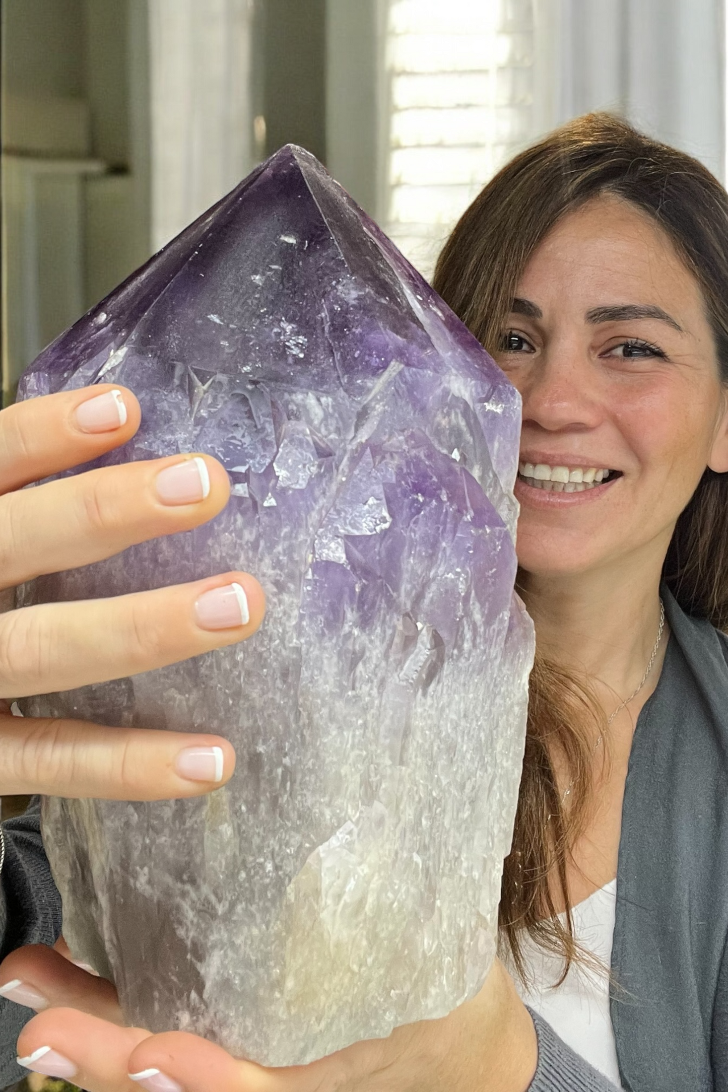 Punta de amatista gigante