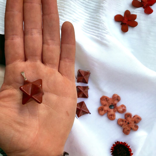 Colgante Merkabá de Jaspe rojo Vega Luna Dream Vega Luna Dream COLGANTE