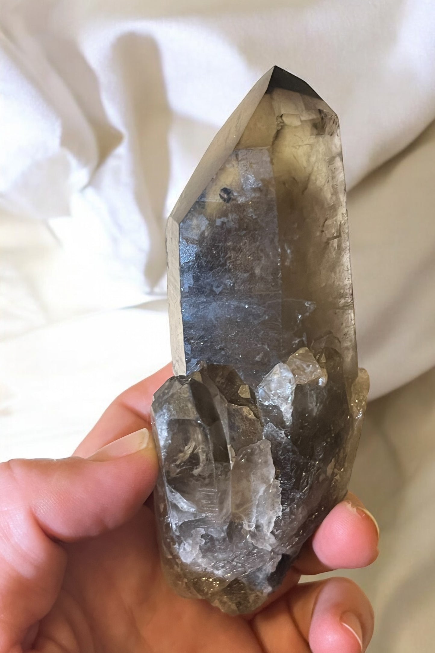 Punta cuarzo ahumado Maestria fantasma