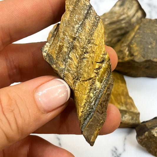 de ojo de tigre en bruto 4 cm