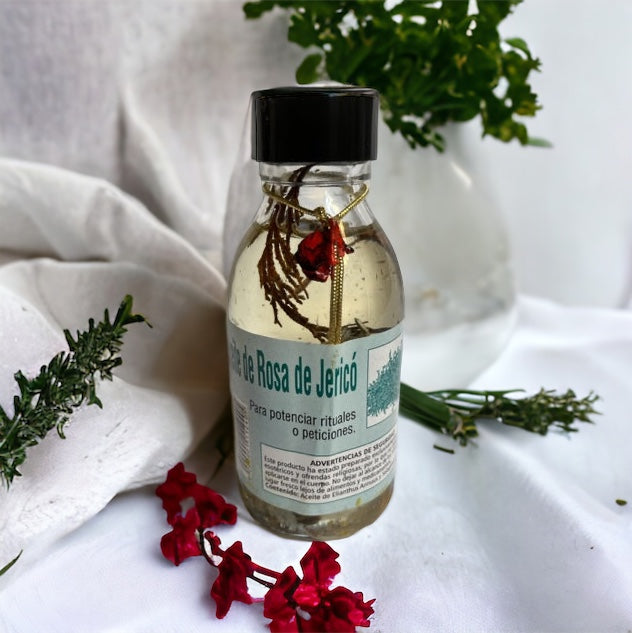 Aceite de Rosa de Jericó (potenciador de rituales o peticiones)