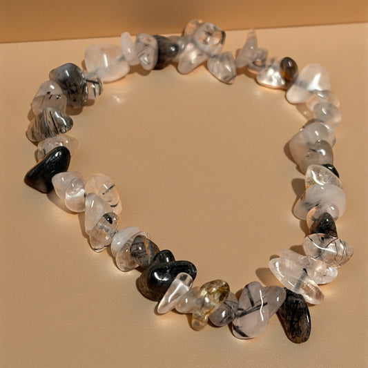 Pulsera chip de Cuarzo turmalinado