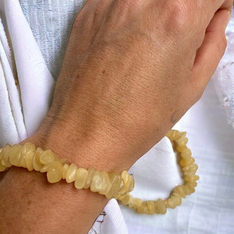 Pulsera chip de aragonita