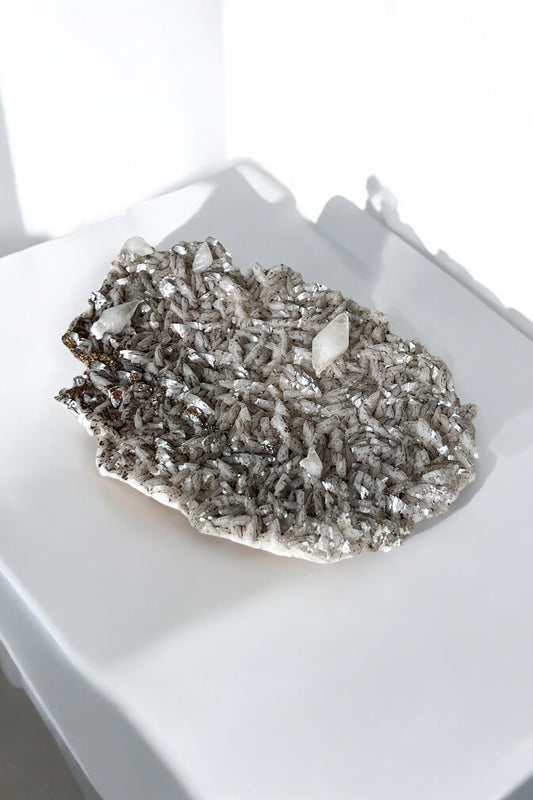 Calcita con calcopirita