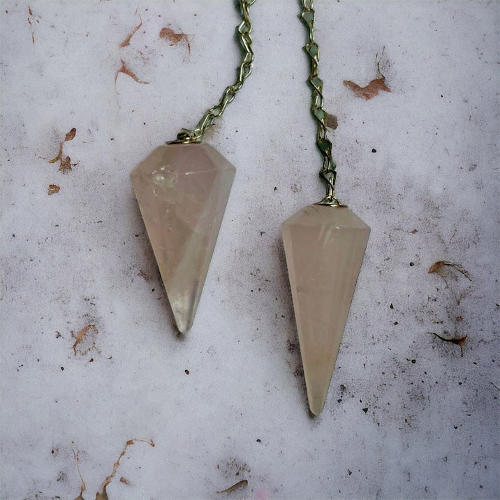 Péndulo facetado de cuarzo rosa Vega Luna Dream Vega Luna Dream PÉNDULO