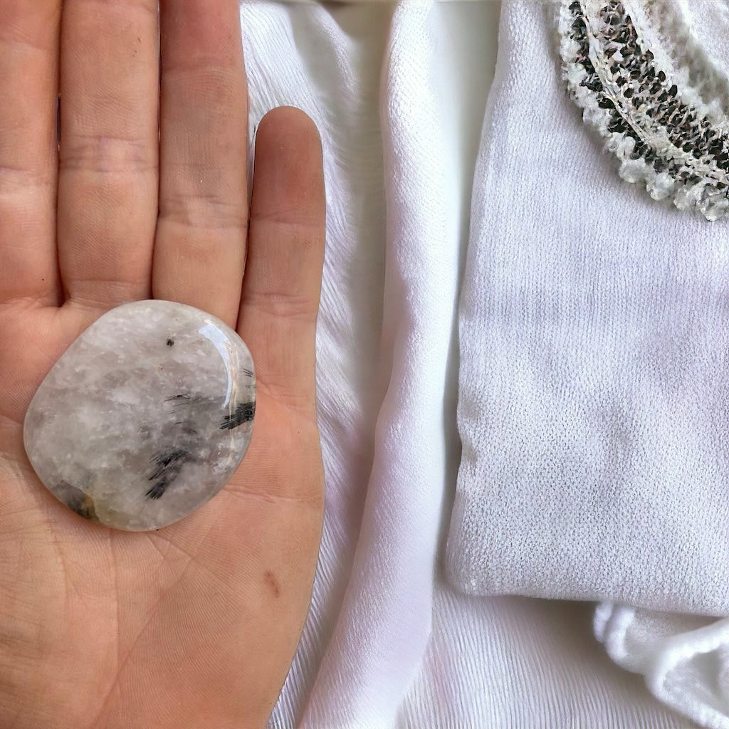 Rodado plano de Cuarzo turmalinado