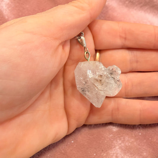 Colgante macla Diamante Hérkimer pieza única