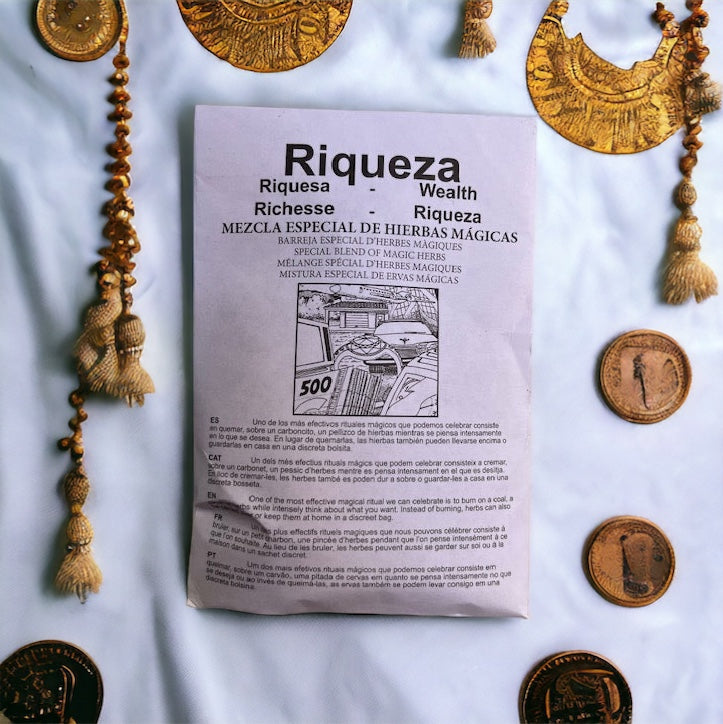 Hierbas esotéricas ritualizadas RIQUEZA