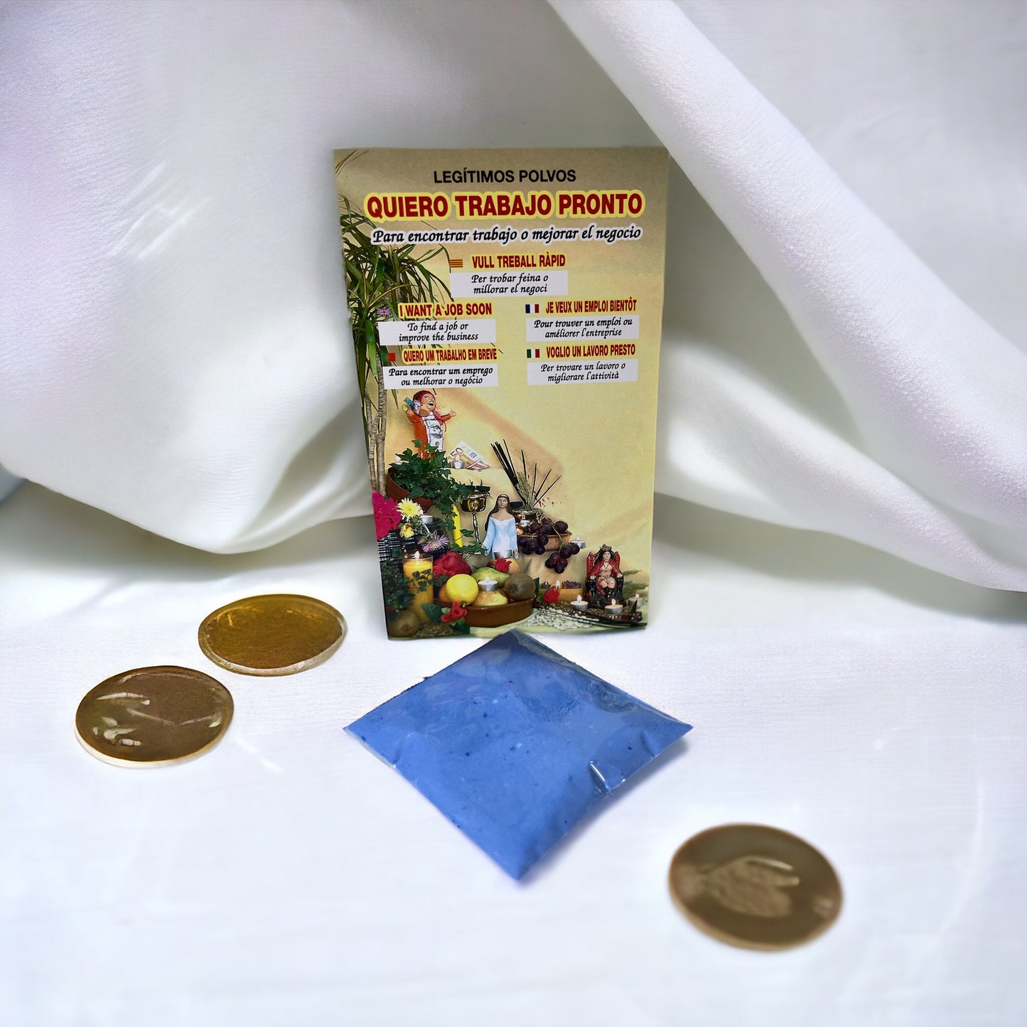 Polvo quiero trabajo pronto ( atraer el trabajo deseado, suerte en las entrevistas)