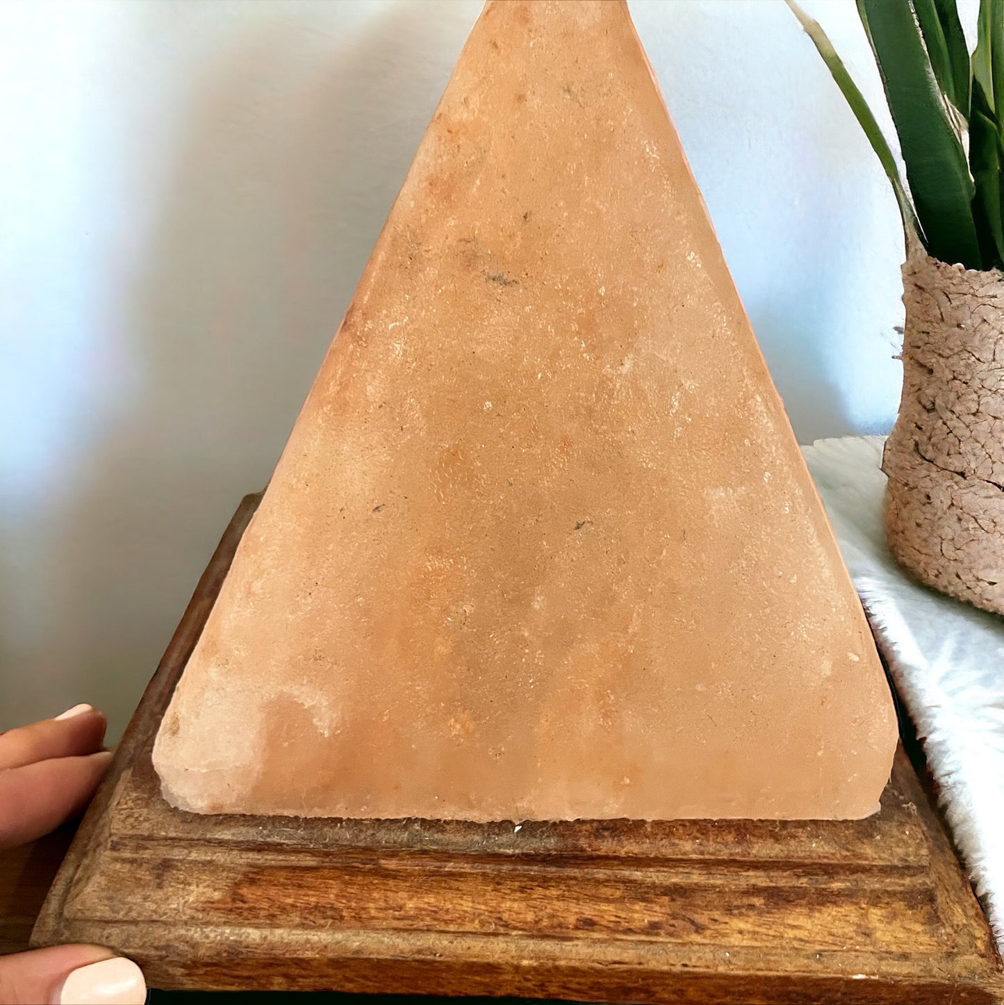 Lámpara de sal rosa de Himalaya