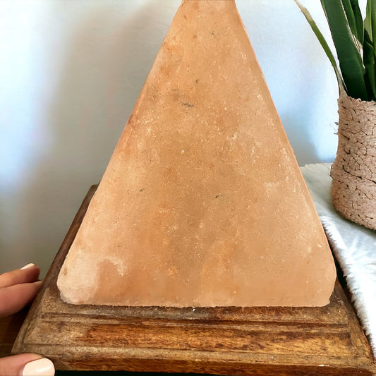 Lámpara de sal rosa de Himalaya