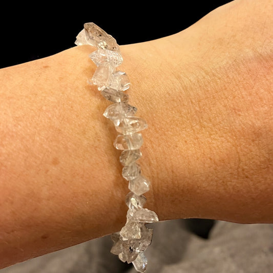 Pulsera chip  Diamante Hérkimer