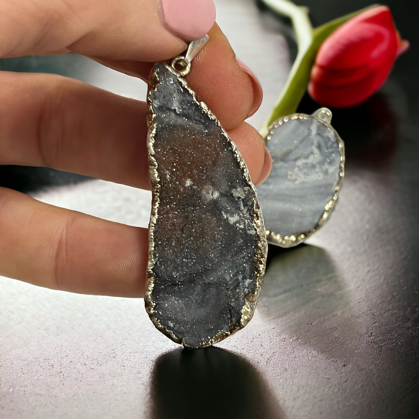 Colgante de Calcedonia Vega Luna Dream Vega Luna Dream COLGANTE MINERAL