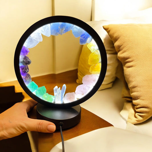 Lámpara de minerales armonizadora de energía