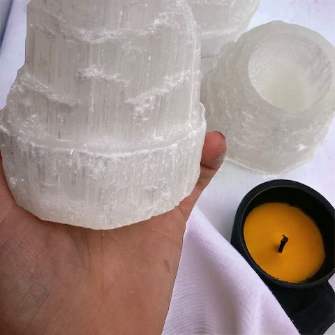 Posavelas de Selenita Vega Luna Dream Vega Luna Dream FORMAS PULIDAS