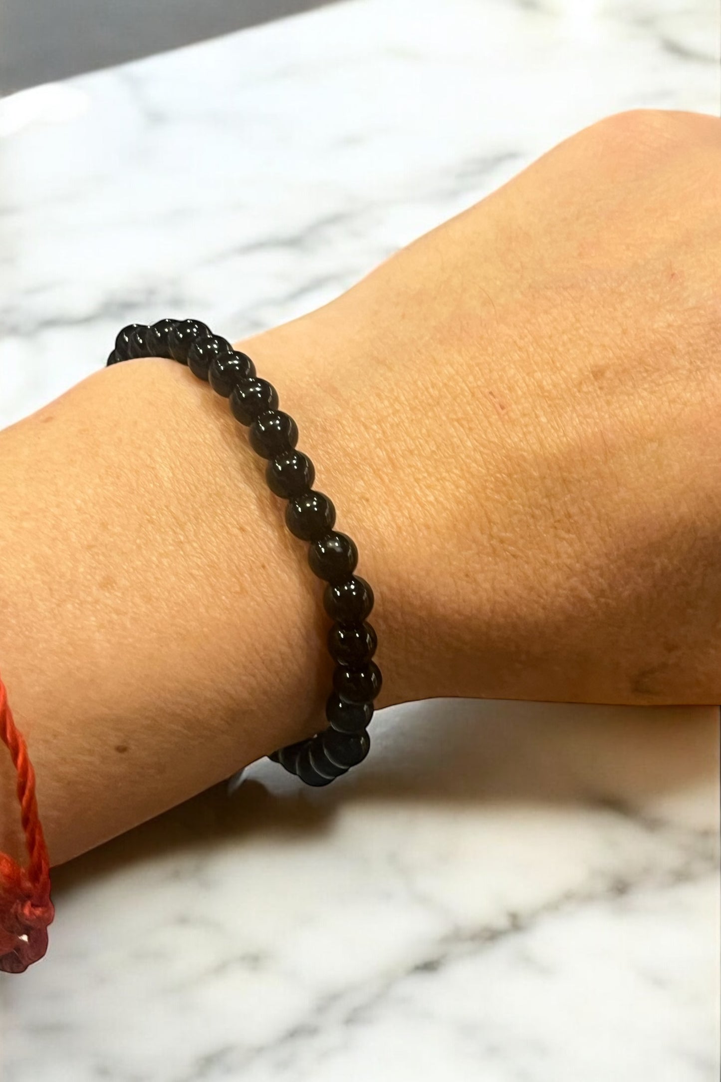 Pulsera bolita 6mm Ónix