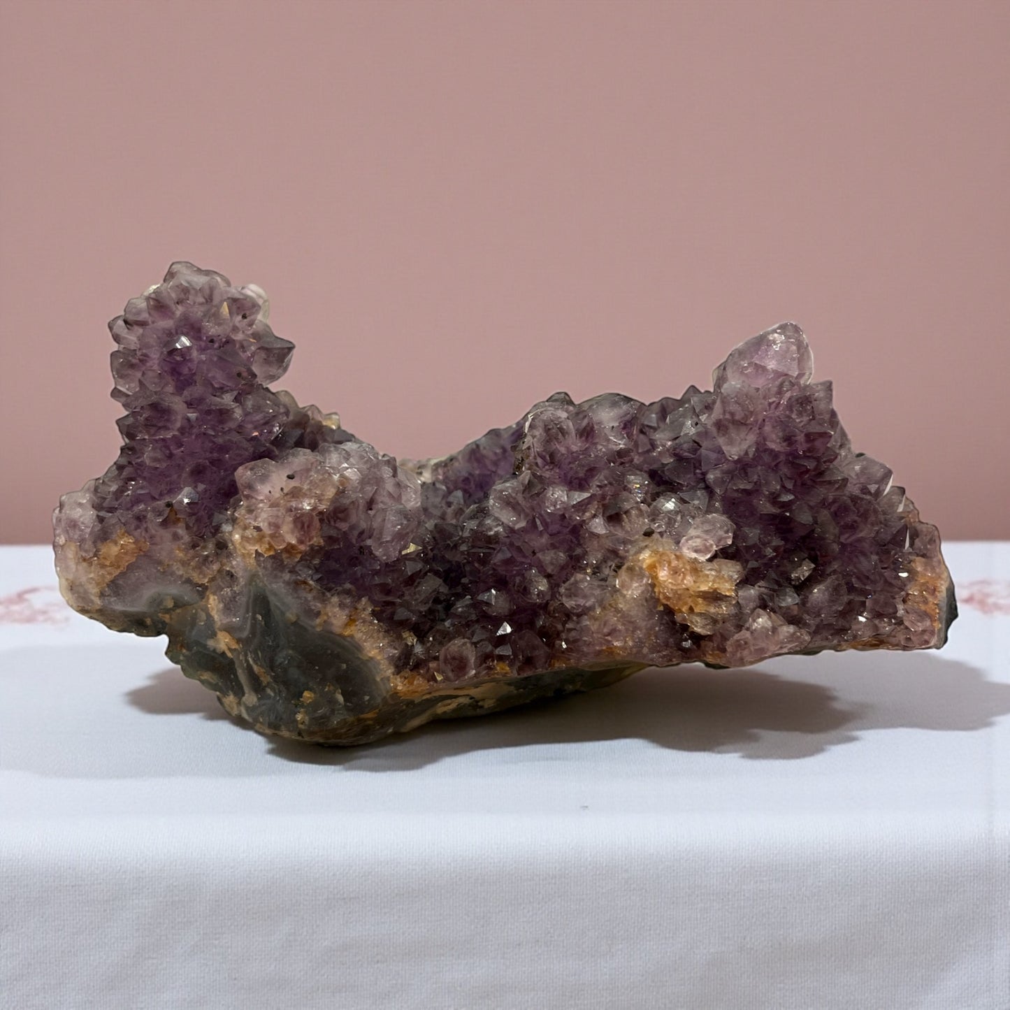 Drusa de amatista forma de corazón colección privada