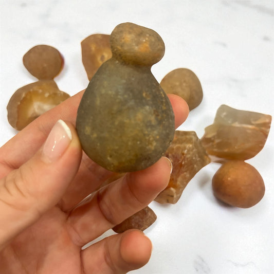 Geodas y masivo de agata cornalina