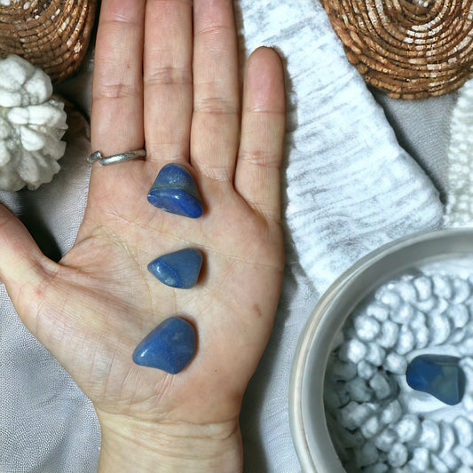 Rodado de cuarzo azul 2cm