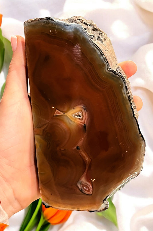 Geoda de agata cornalina