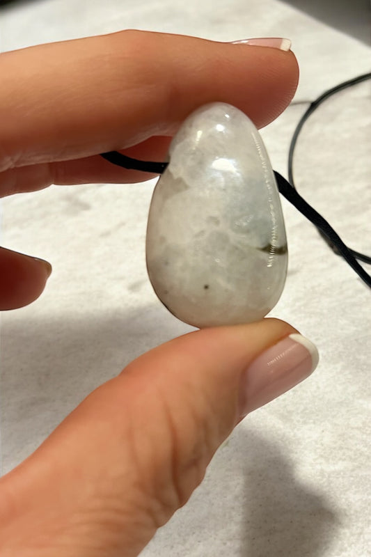 Colgante perita Piedra Luna (labradorita blanca)