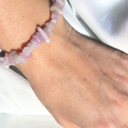 Pulsera chip de Kunzita