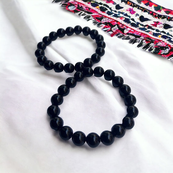 Pulsera bolita de ónix 8mm