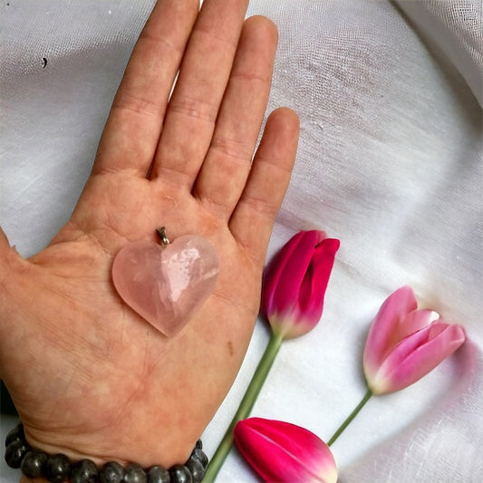 Colgante corazón de Cuarzo rosa Vega Luna Dream Vega Luna Dream COLGANTE MINERAL